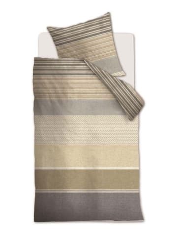 Beddinghouse Renforcé beddengoedset "Motif" beige/bruin/grijs