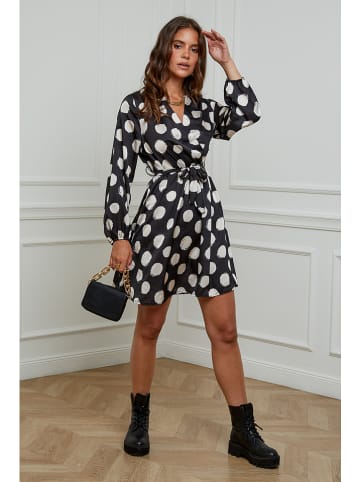 L'armoire de Suzette Kleid in Schwarz/ Weiß