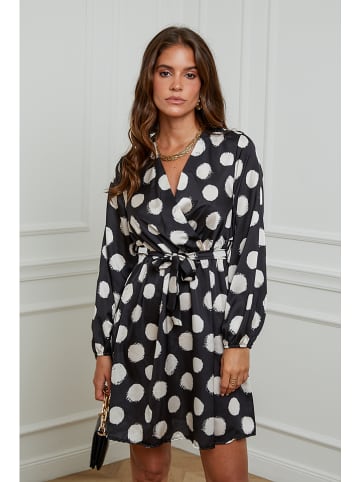 L'armoire de Suzette Kleid in Schwarz/ Weiß