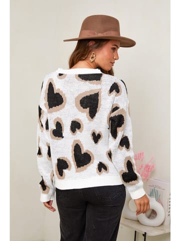 L'armoire de Suzette Pullover in Creme/ Schwarz