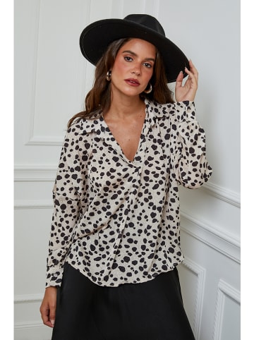 L'armoire de Suzette Bluse in Creme/ Schwarz