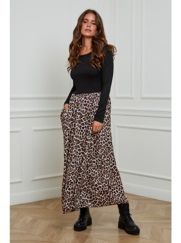 L'armoire de Suzette Kleid in Schwarz/ Braun