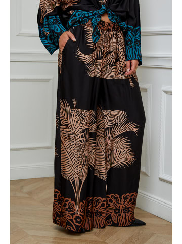 L'armoire de Suzette Marlenehose in Schwarz/ Braun