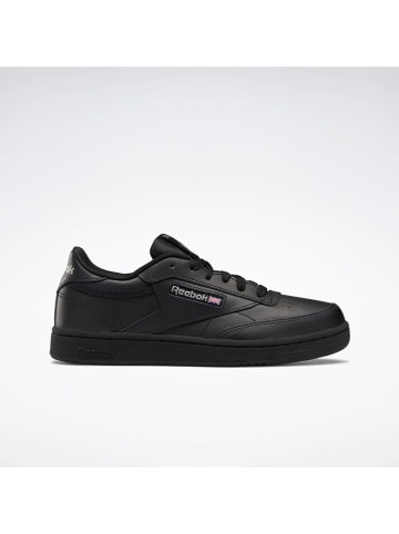 Reebok Leder-Sneakers "Club C" in Schwarz