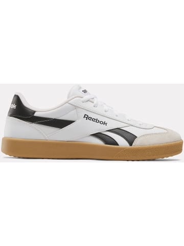 Reebok Skórzane sneakersy "Smash Edge S" w kolorze biało-czarno-beżowym