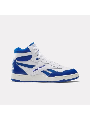 Reebok Leder-Sneakers "BB 4000 II MID" in Weiß/ Dunkelblau