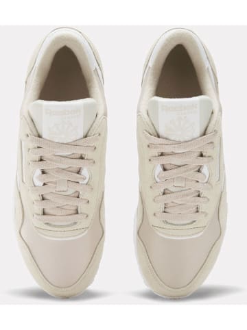 Reebok Skórzane sneakersy "Classic Nylon" w kolorze beżowym
