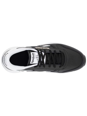 Reebok Leder-Sneakers "Classic Leather" in Schwarz/ Weiß