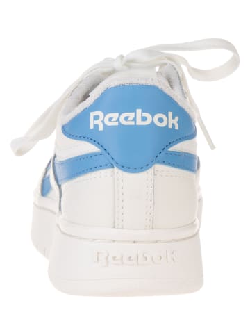 Reebok Leder-Sneakers "Club C Double Revenge" in Creme/ Hellblau
