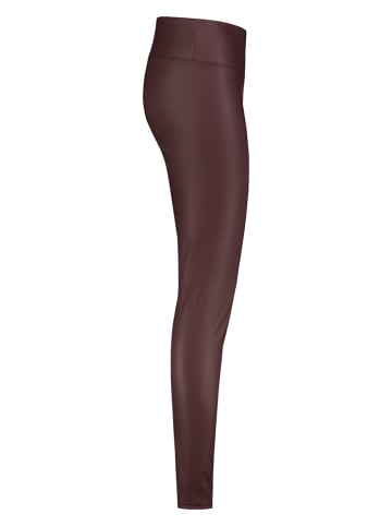 Sublevel Legginsy termiczne w kolorze bordowym