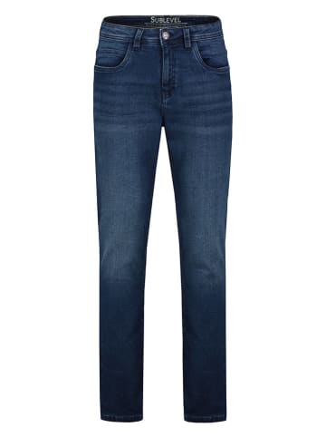 Sublevel Spijkerbroek - Modern Straight - donkerblauw
