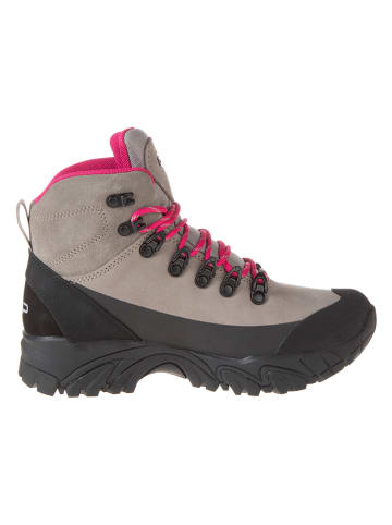 CMP Leder-Trekkingboots "Dhenieb" in Grau/ Schwarz/ Pink