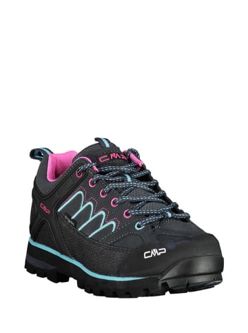CMP Leder-Trekkingschuhe "Moon" in Anthrazit/ Schwarz/ Pink
