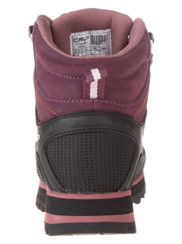 CMP Leder-Trekkingboots "Moon Mid" in Aubergine/ Schwarz