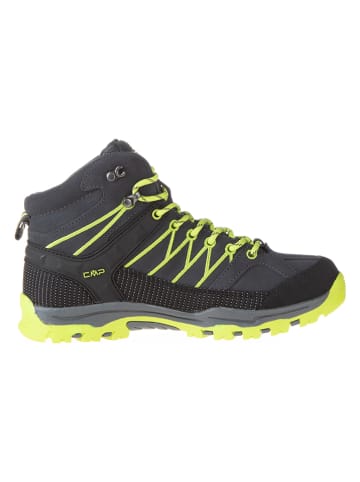 cmp Leder-Trekkingboots "Rigel Mid" in Anthrazit/ Gelb