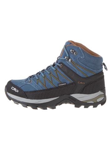 CMP Leder-Trekkingboots "Rigel Mid" in Blau/ Schwarz