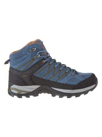 CMP Leder-Trekkingboots "Rigel Mid" in Blau/ Schwarz