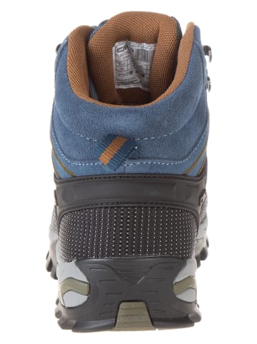 CMP Leder-Trekkingboots "Rigel Mid" in Blau/ Schwarz