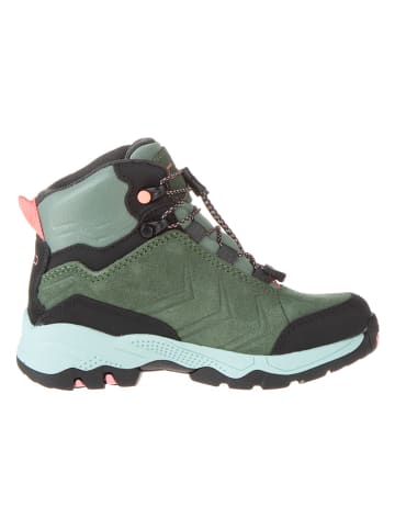CMP Leder-Trekkingboots "Melnick Mid" in Grün/ Hellblau/ Schwarz
