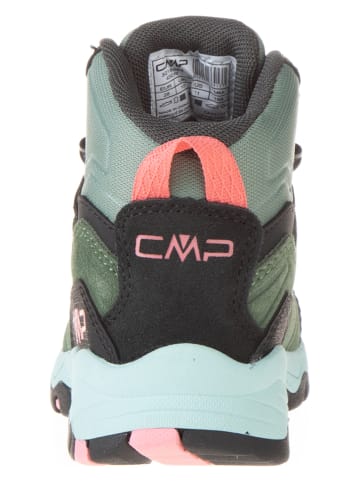 CMP Leren trekkingboots "Melnick Mid" groen/lichtblauw/zwart