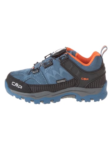 CMP Leren trekkingschoenen "Kiruna Low" blauw/antraciet/oranje