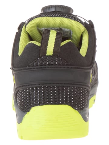 cmp Leder-Trekkingschuhe "Kiruna Low" in Anthrazit/ Gelb