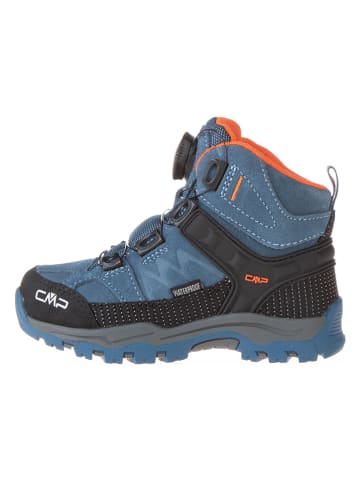 CMP Leren trekkingschoenen "Kiruna Mid" blauw/zwart