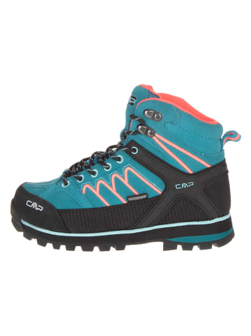 cmp Leder-Leder-Trekkingboots "Moon Mid" in Blau/ Schwarz