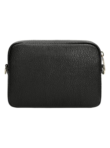 Wojas Leder-Umhängetasche in Schwarz - (B)18 x (H)13 x (T)6,5 cm