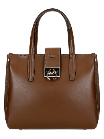 Wojas Leder-Henkeltasche in Braun - (B)24 x (H)20 x (T)12 cm