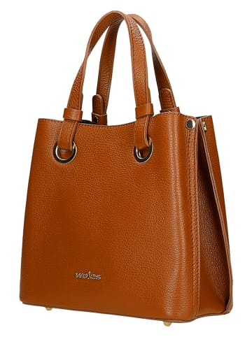 Wojas Leder-Henkeltasche in Hellbraun - (B)25 x (H)23 x (T)12 cm