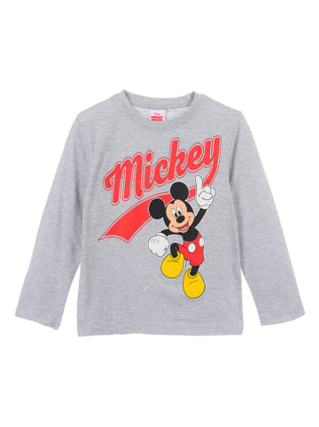 Disney Mickey Mouse Koszulka "Myszka Miki" w kolorze szarym ze wzorem