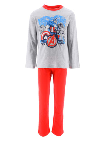 Avengers Pyjama "Avengers Classic" in Grau/ Rot