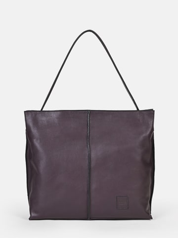 FREDs BRUDER Leder-Shopper in Braun - (B)40 x (H)29 x (T)11 cm