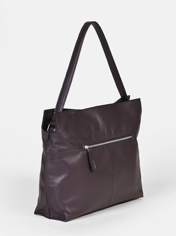 FREDs BRUDER Leder-Shopper in Braun - (B)40 x (H)29 x (T)11 cm