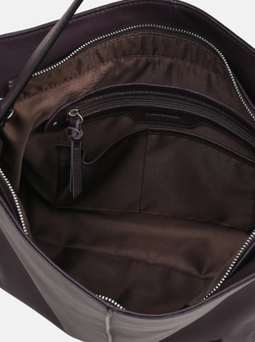 FREDs BRUDER Leder-Shopper in Braun - (B)40 x (H)29 x (T)11 cm