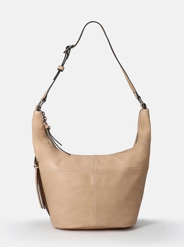 FREDs BRUDER Leren schoudertas beige - (B)40 x (H)25 x (D)18 cm