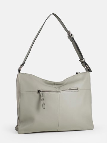 FREDs BRUDER Leder-Shopper in Grau - (B)40 x (H)35 x (T)7 cm