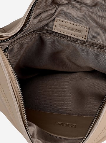 FREDs BRUDER Leren shopper beige - (B)50 x (H)28 x (D)10 cm