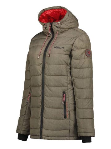 Geographical Norway Doorgestikte mantel "Astana" kaki