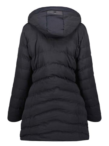 Geographical Norway Doorgestikte mantel "Clarisal" zwart