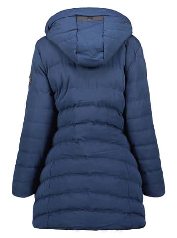 Geographical Norway Doorgestikte mantel "Clarisal" donkerblauw