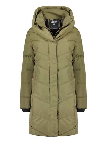 Geographical Norway Płaszcz pikowany "Djamila" w kolorze khaki