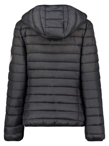 Geographical Norway Doorgestikte jas "Atika" zwart