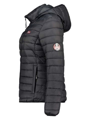 Geographical Norway Doorgestikte jas "Atika" zwart
