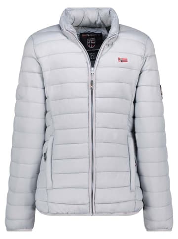 Geographical Norway Kurtka pikowana "Atika" w kolorze jasnoszarym