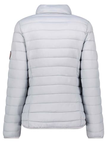Geographical Norway Doorgestikte jas "Atika" lichtgrijs