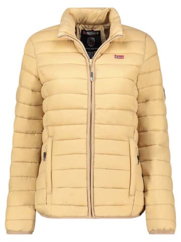 Geographical Norway Doorgestikte jas "Atika" geel
