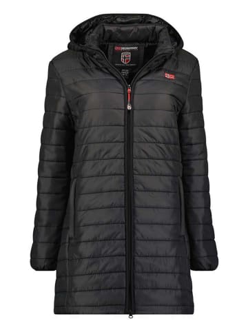 Geographical Norway Doorgestikte mantel "Atika" zwart