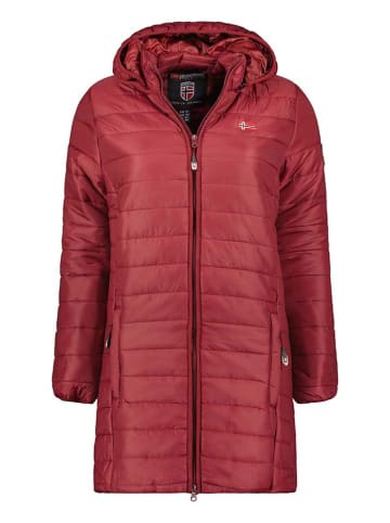 Geographical Norway Doorgestikte mantel "Atika" bordeaux